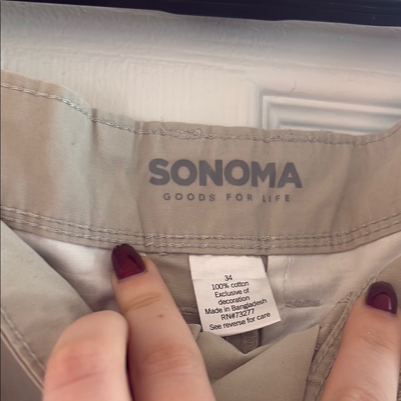 Sonoma Goods For Life Tan Men’s Cargo Shorts - Picture 2 of 8